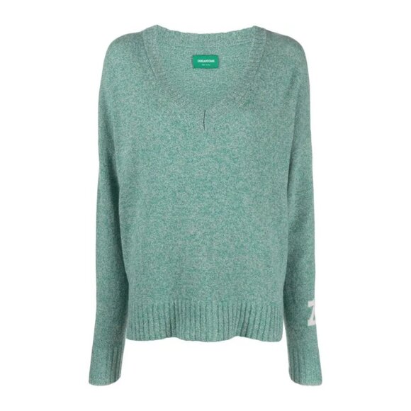 Zadig & Voltaire Zadig & Voltaire Rosy Sweater in Moss Green - sz Medium - Picture 4 of 12